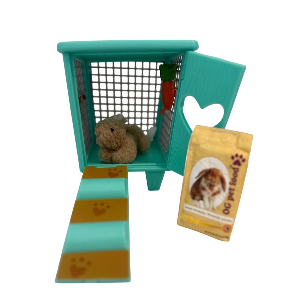 American Girl Bunny Hutch and Our Generation Bunny Accessory